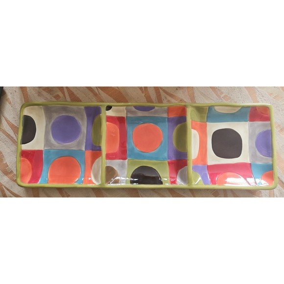 Pier 1 Dining Pier Imports Urban Dot 2 3 Part Relish Dish Hand